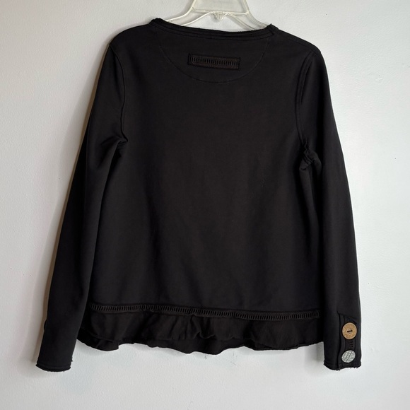 NEON BUDDHA BLACK TOP WITH UNIQUE BUTTONS - Picture 5 of 5